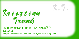 krisztian trunk business card